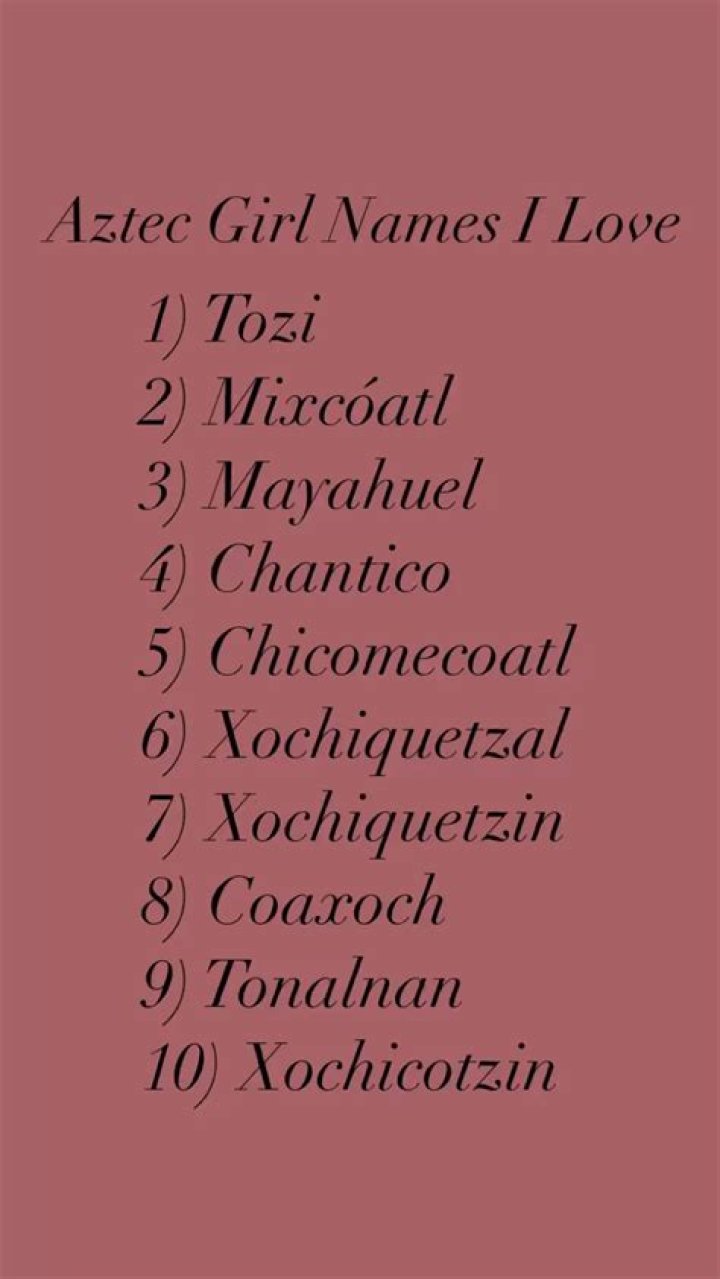Cool and Powerful Aztec Names With Meaning