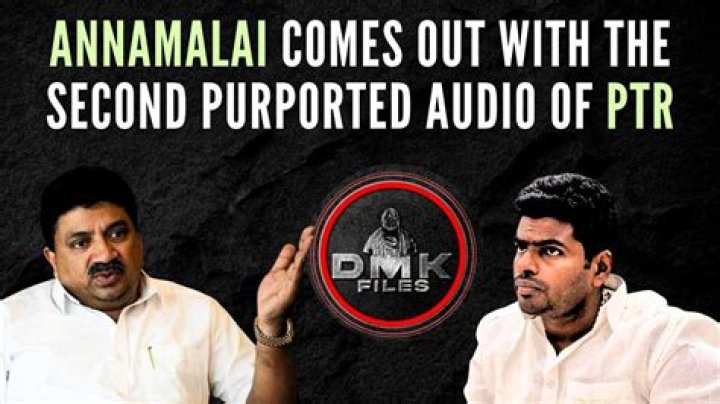 DMK Files Annamalai Releases Another Purported Audio