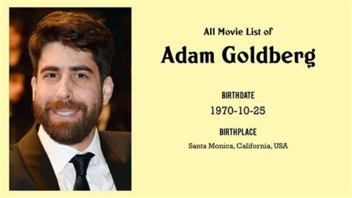 Extensive Catalog Of Adam Goldberg's Filmography: Movies And TV Shows