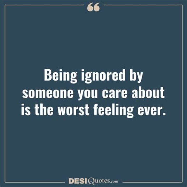 Feeling Of Being Ignored Quotes. QuotesGram