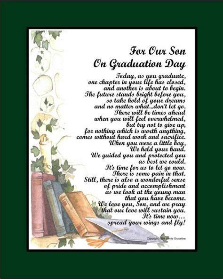 graduation quotes for son from dad Thomasine Craven