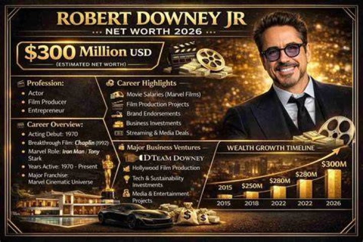 Robert Downey Jr.’s Net Worth and Total Earnings from Marvel